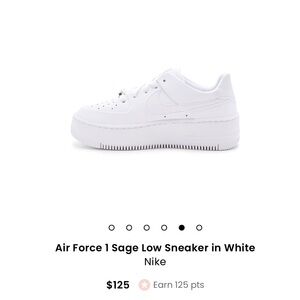 Air Force 1 Sage Low Sneaker in White
Nike